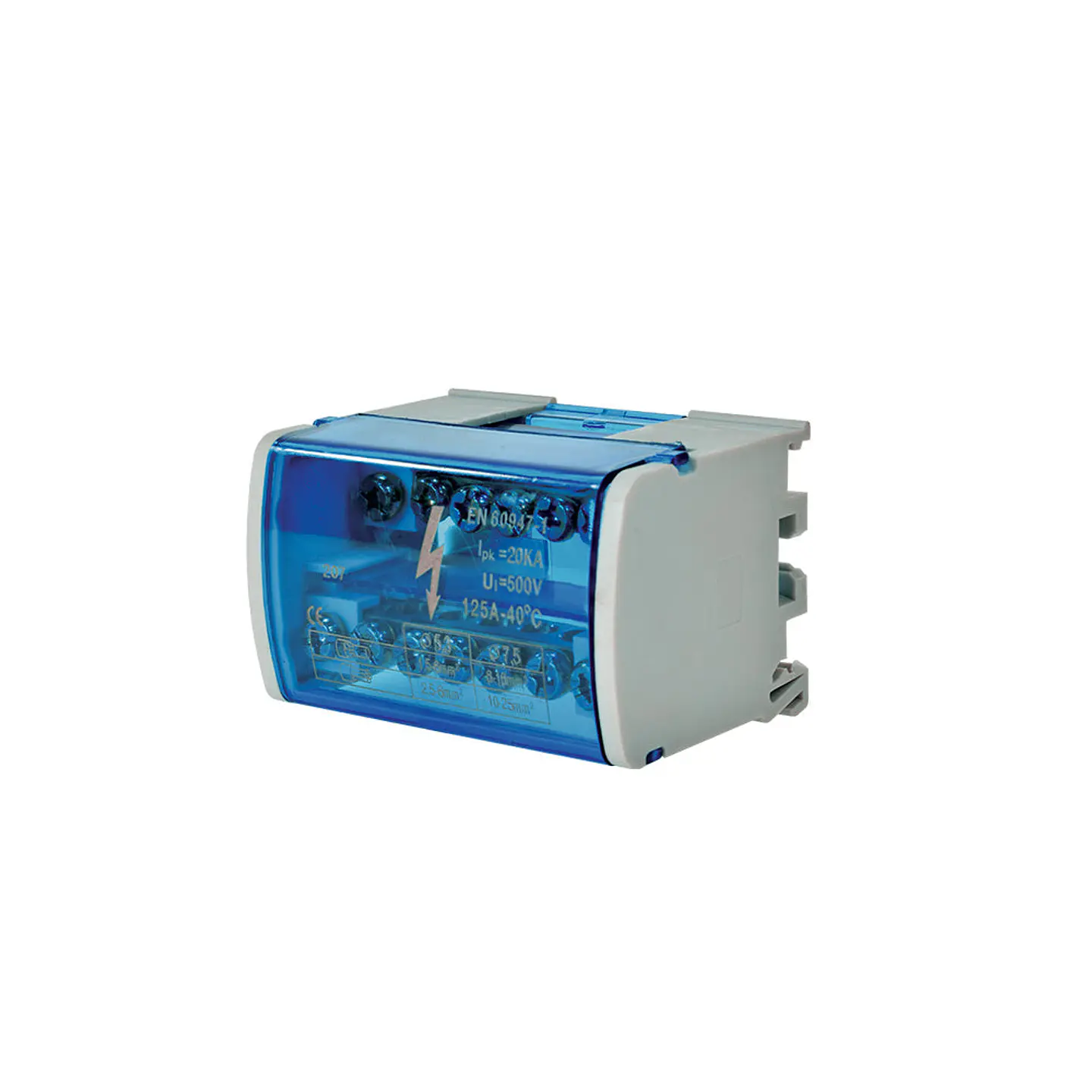 BARRA REPARTIDORA BIPOLAR 7POLOS 125A LEXO 1