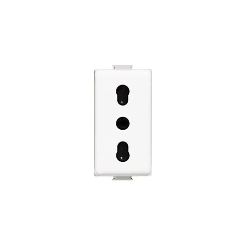 HEMBRA  MOD MATIX 10/16A 250V 2P+T BL BTICINO AM5180