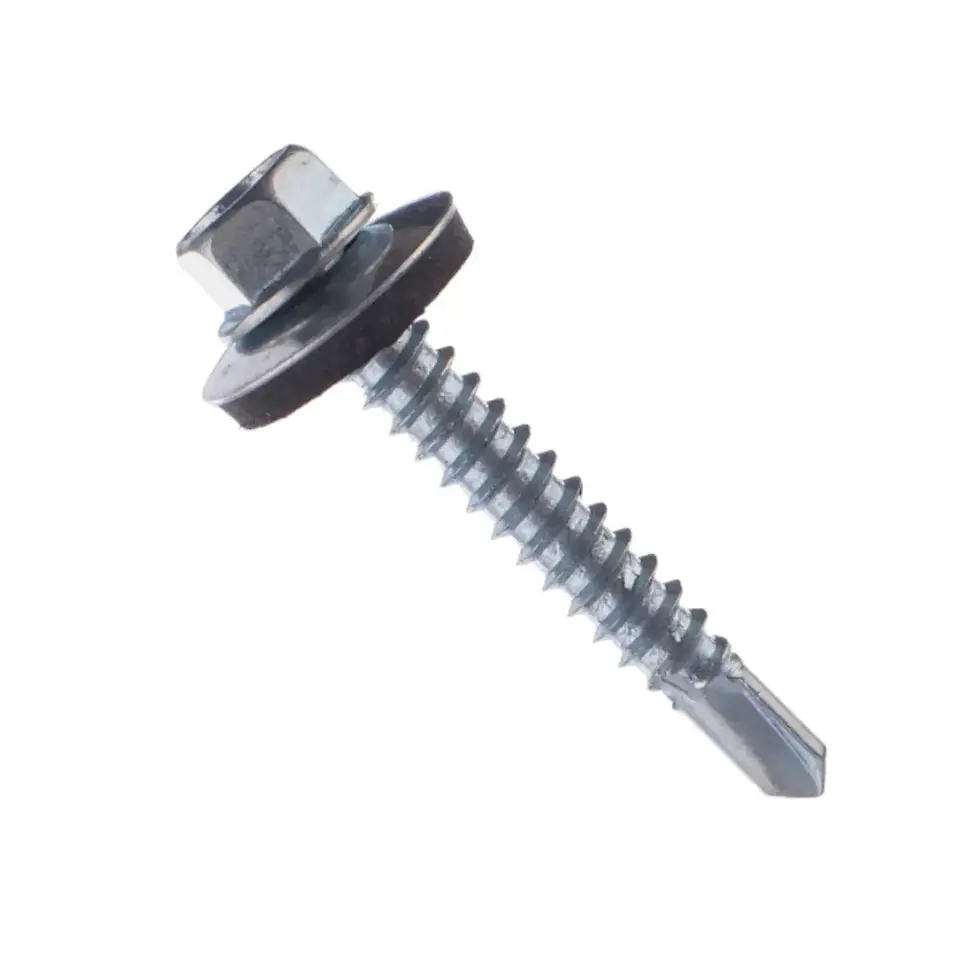 TORNILLO HEX PTA BROCA CON GOLILLA AUTOP 10 X 3/4