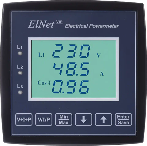 MEDIDOR DE PONTENCIA TRIFASICO ELNET VIP