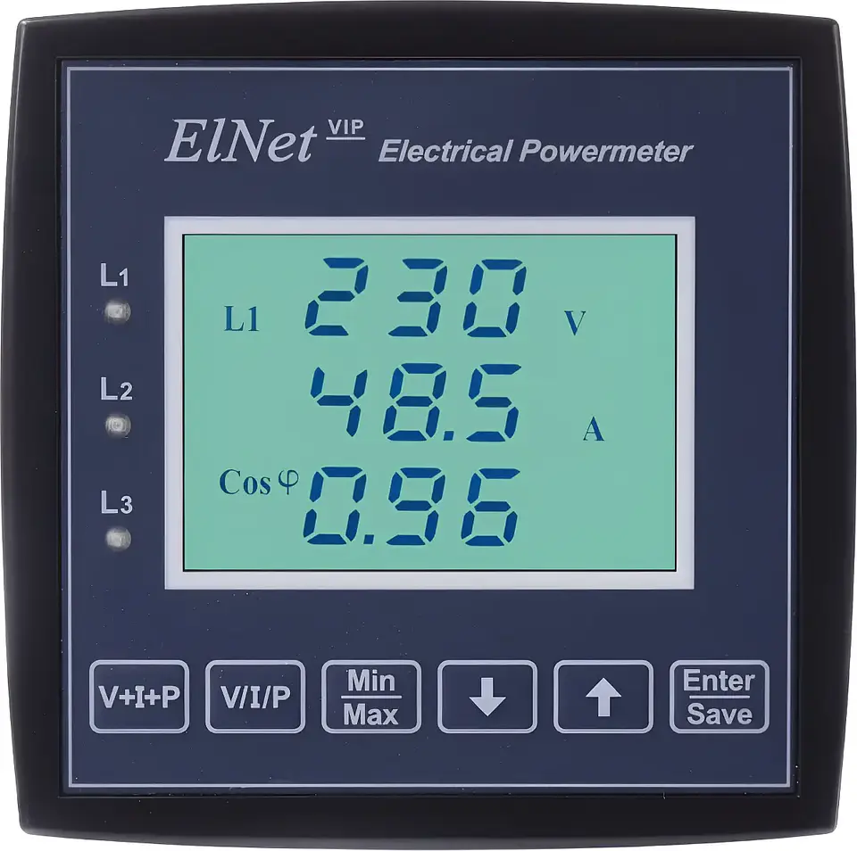 MEDIDOR DE PONTENCIA TRIFASICO ELNET VIP 1