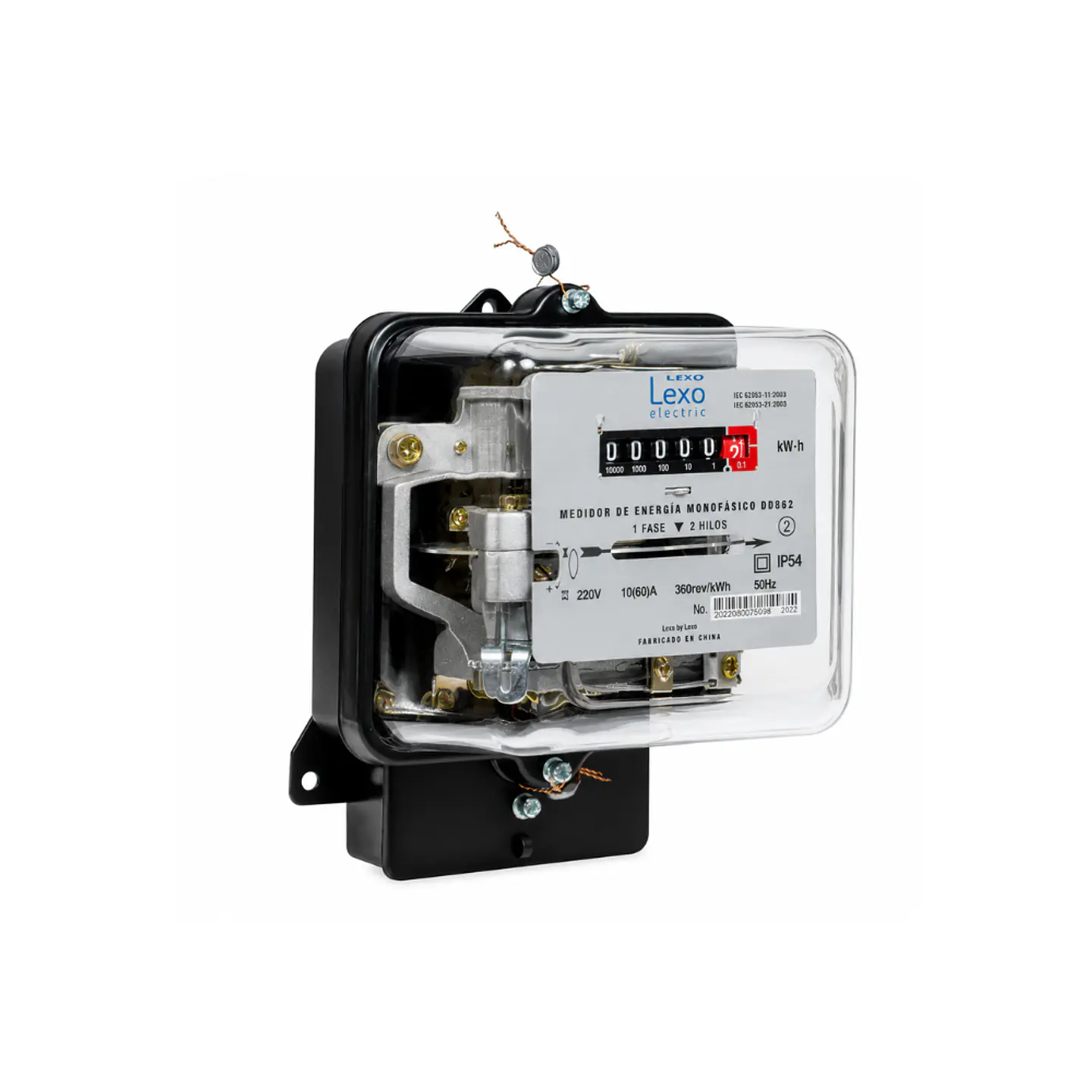 MEDIDOR MONOFASICO ELECTROMAGNETICO 10/60A LEXO 1