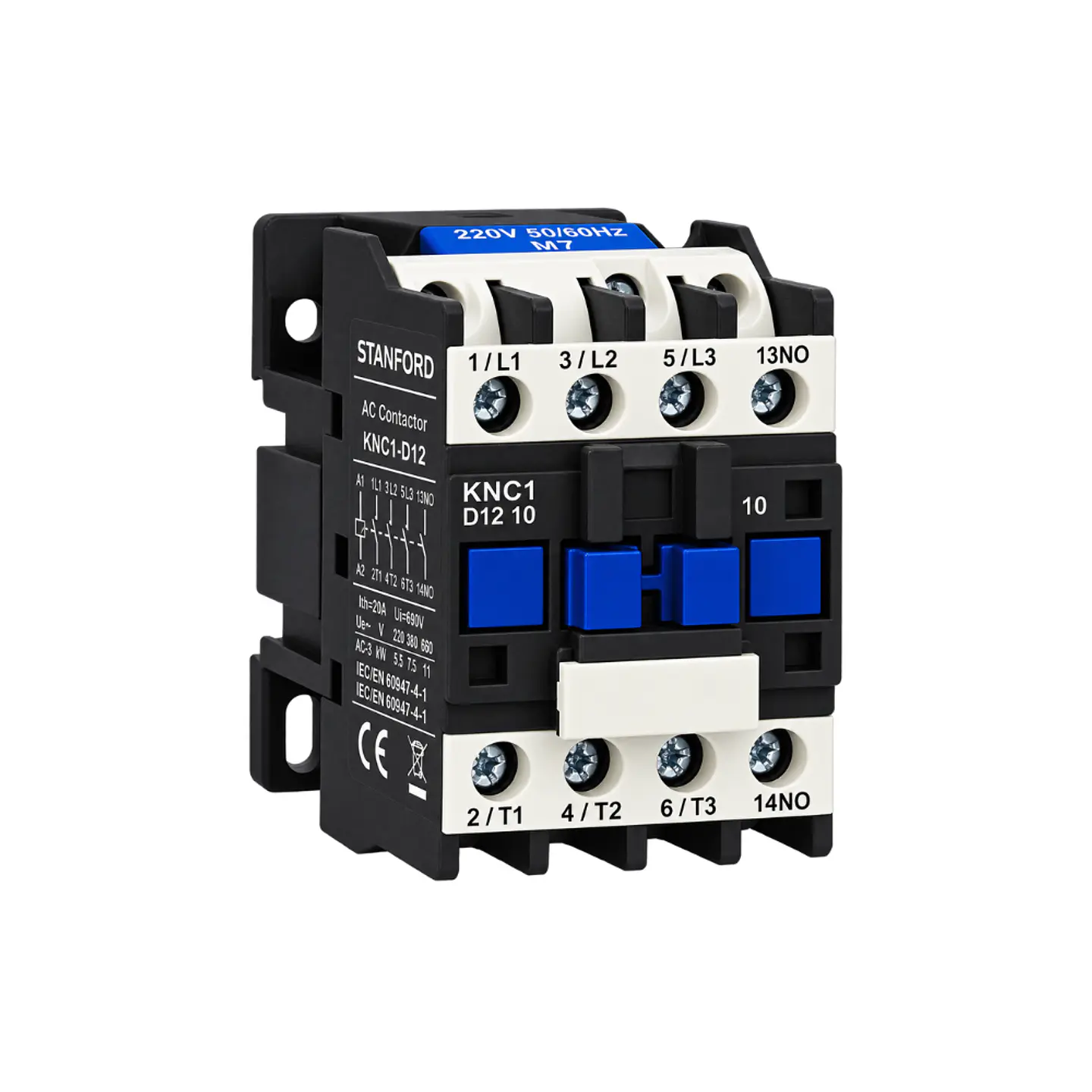CONTACTOR 12A 1NO IP20 KNC1-D12 STANFORD ELECTRIC 1