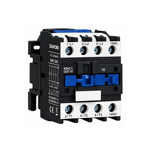 CONTACTOR 25A 1NO IP20 KNC1-D25 STANFORD ELECTRIC