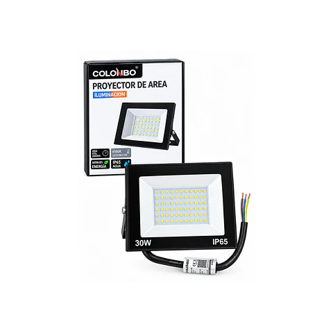 PROYECTOR DE AREA LED 30W 6500K 2700LM IP65 COLOMBO