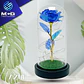 Rosa Azul art en cúpula de vidrio - Miniatura 1