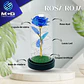 Rosa Azul art en cúpula de vidrio - Miniatura 2