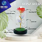 Rosa Roja RN art en cúpula de vidrio - Miniatura 2