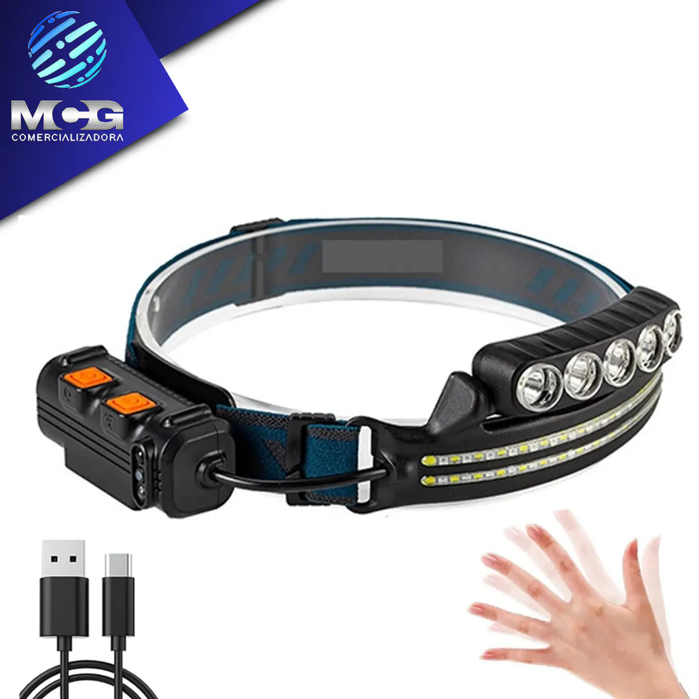 LUZ LED FRONTAL ESTILO CINTILLO 5