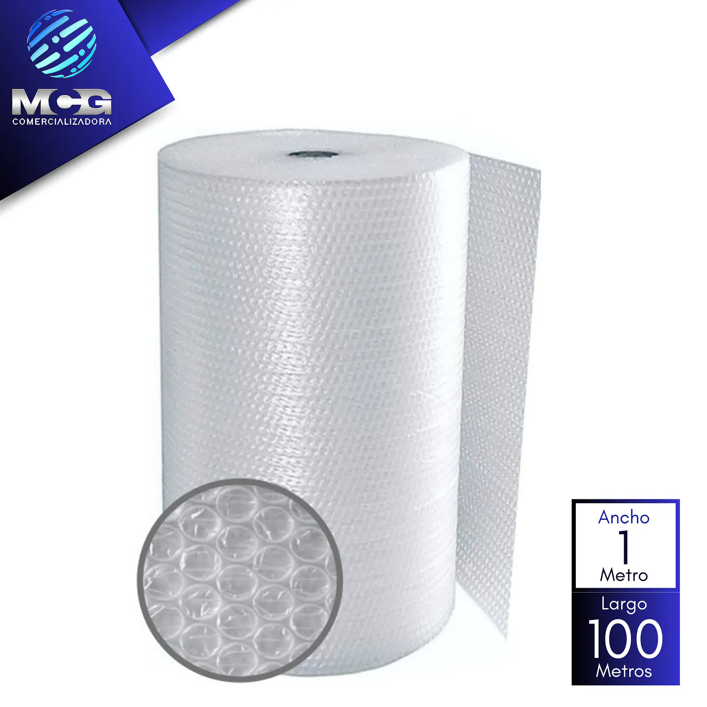 Plástico Burbuja 1 mtr x 100 mtrs 1