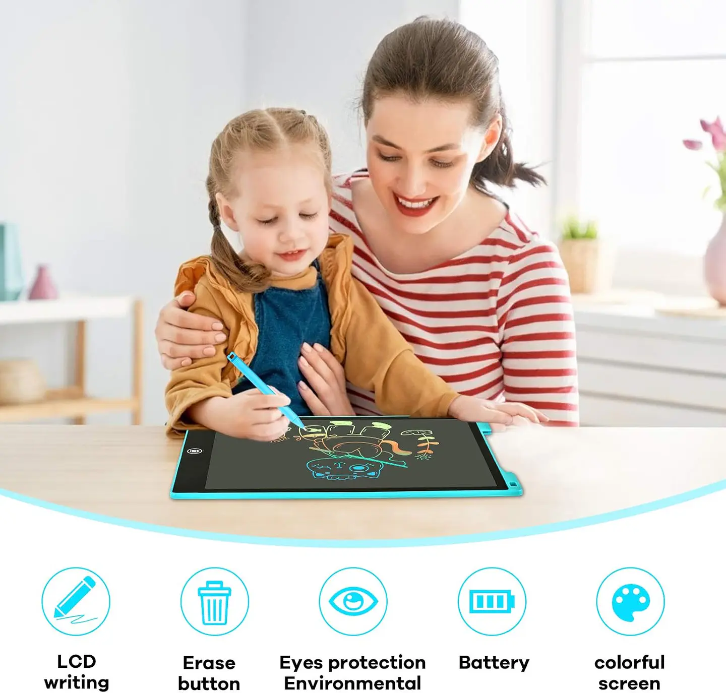 Pizarra Mágica Infantil Tableta de Dibujo LCD 2