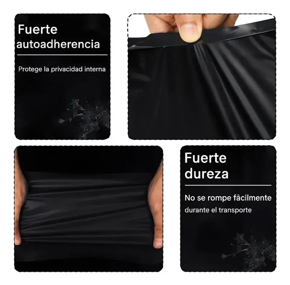 Bolsa Courier Negra  para Embalaje PACK 100 UNIDADES 5