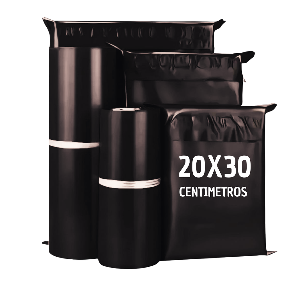 Bolsa Courier Negra  para Embalaje PACK 100 UNIDADES