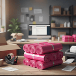 Bolsa Courier "Fucsia"  para Embalaje PACK 100 UNIDADES