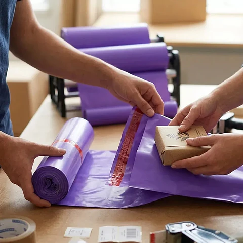 Bolsa Courier "Morado"  para Embalaje PACK 100 UNIDADES