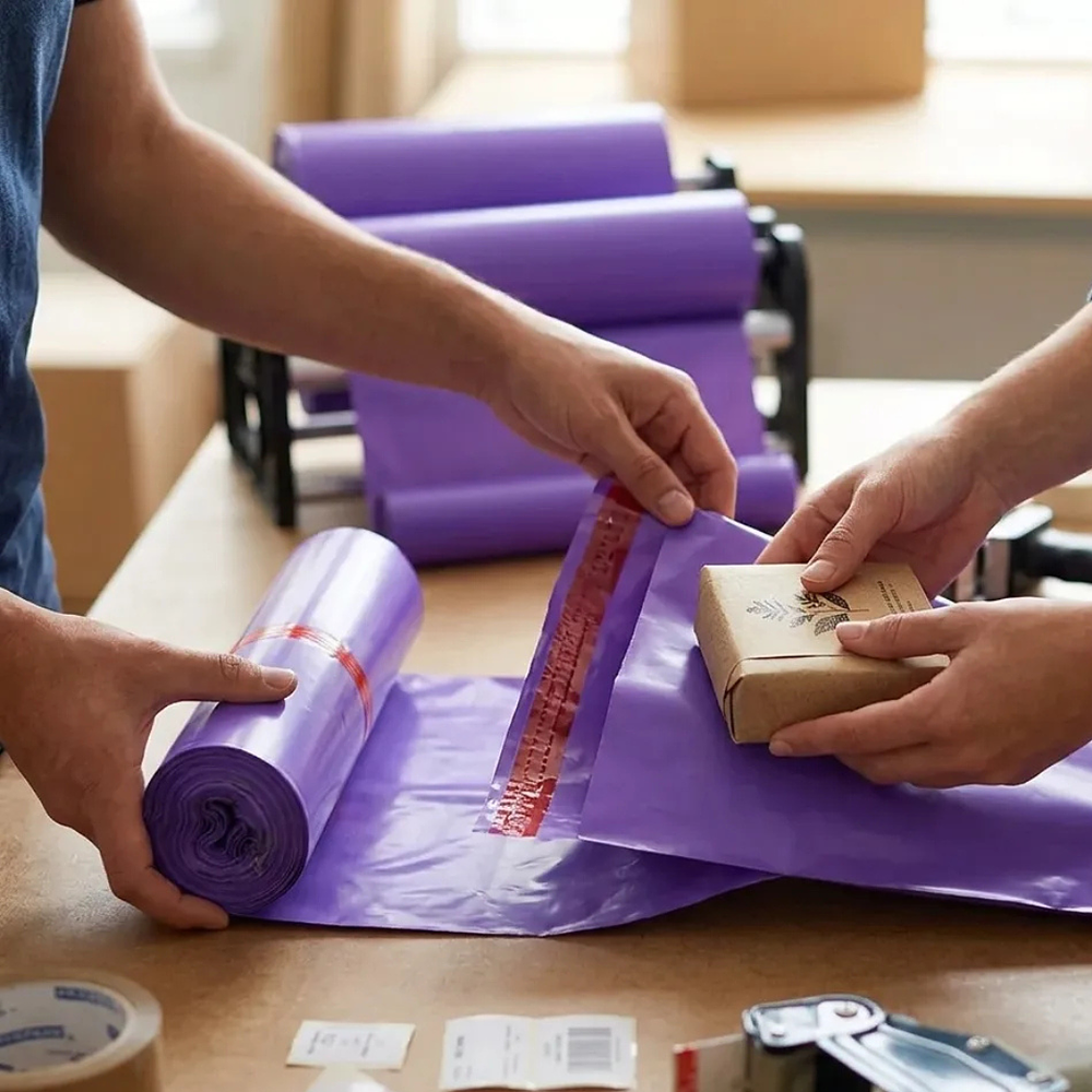 Bolsa Courier "Morado"  para Embalaje PACK 100 UNIDADES