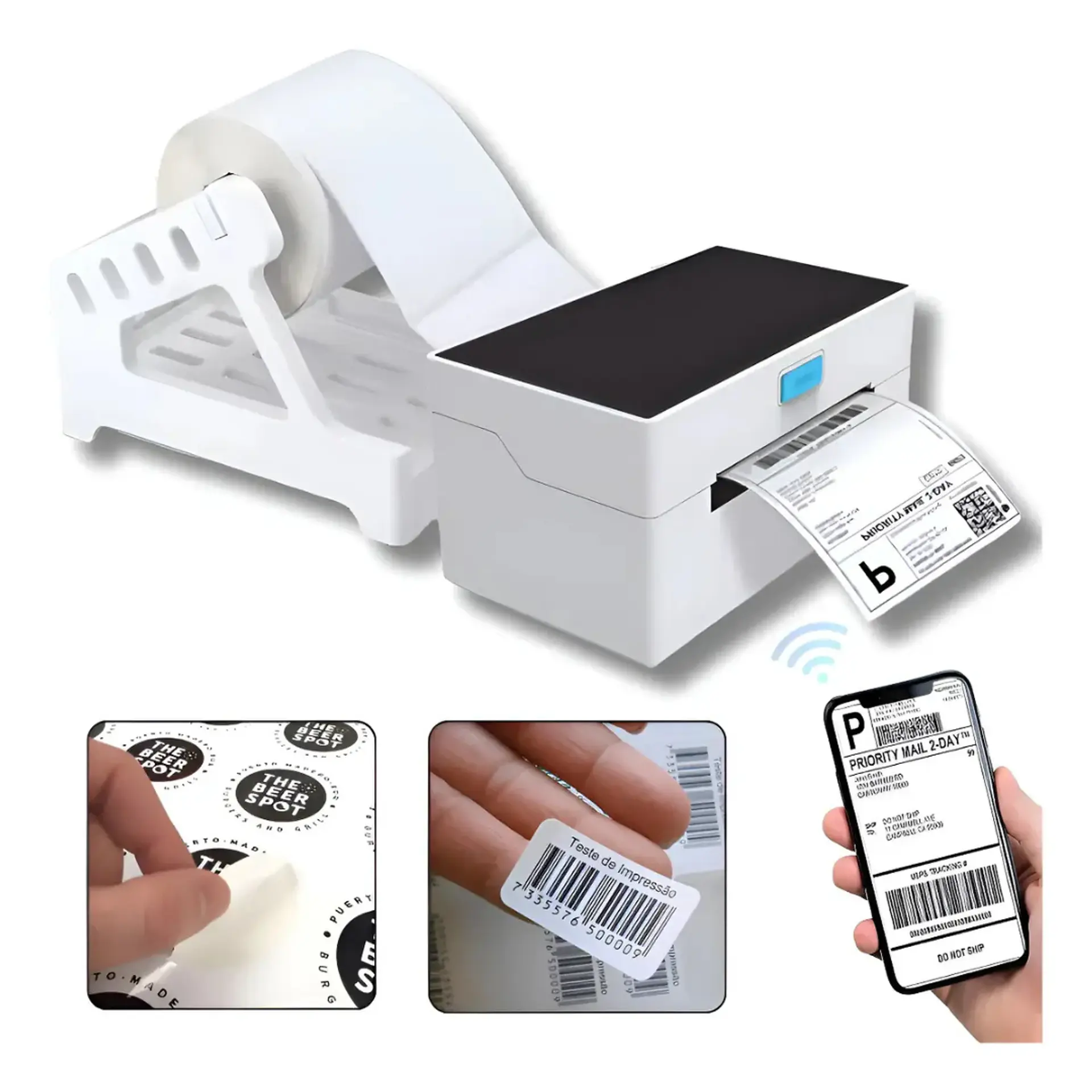 Impresora Térmica De Etiquetas Autoadhesivas Bluetooth /usb  1