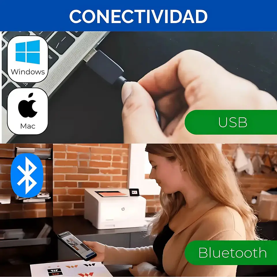 Impresora Térmica De Etiquetas Autoadhesivas Bluetooth /usb  4