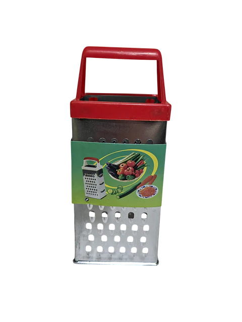 Rallador Manual 4 Caras Acero Cortador Verduras Queso Plateado