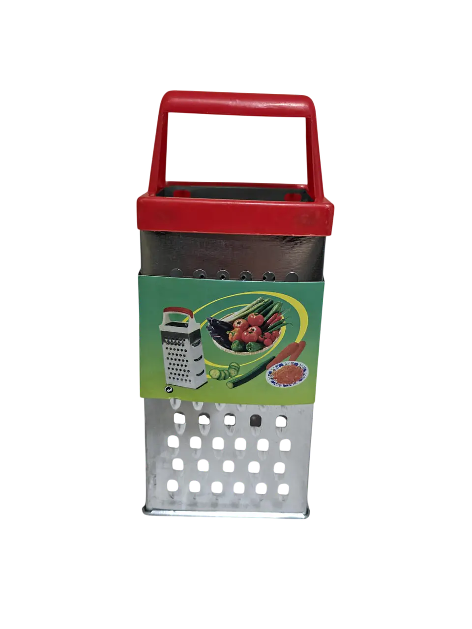 Rallador Manual 4 Caras Acero Cortador Verduras Queso Plateado 1