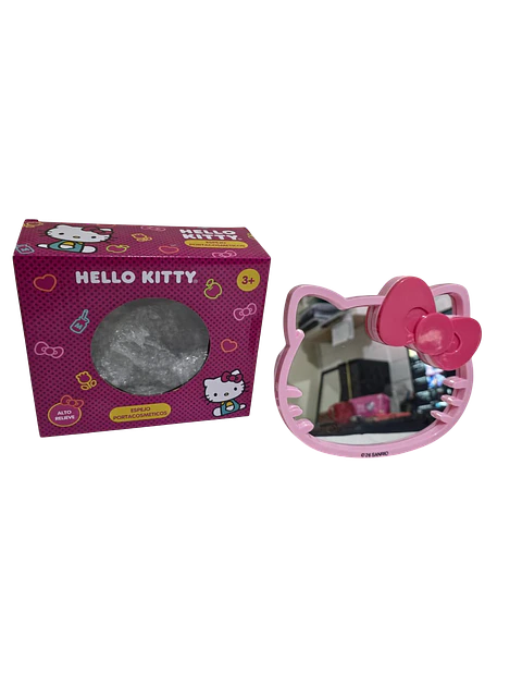 Espejo Tocador Porta Cosméticos Hello Kitty