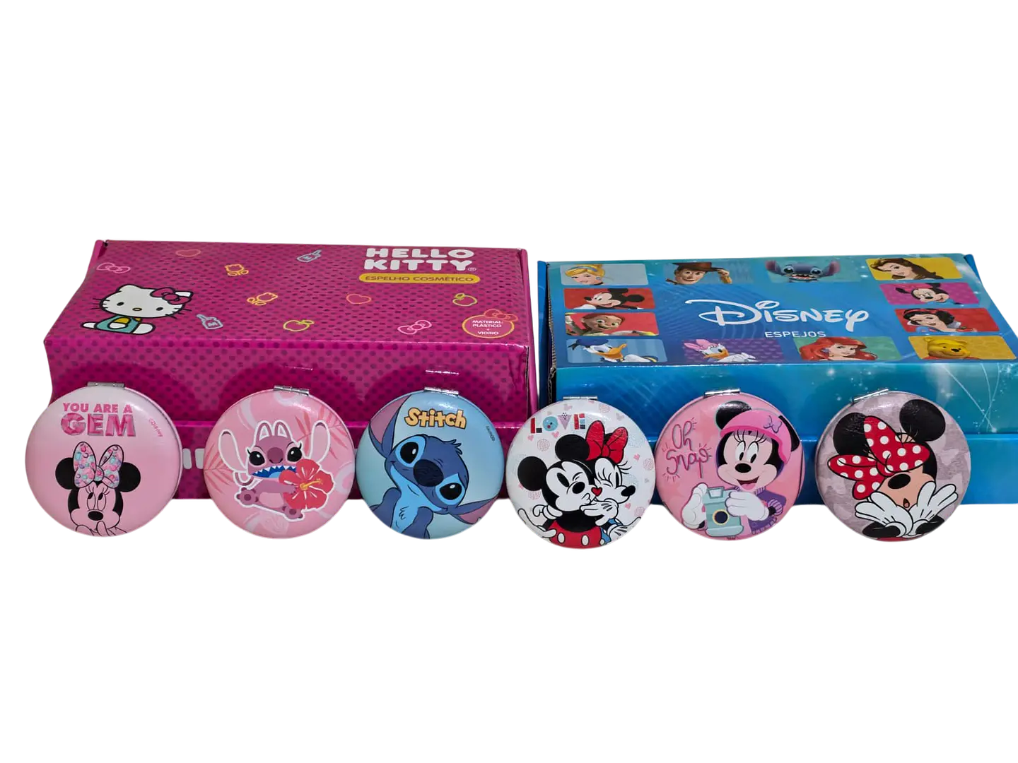 Espejo De Cartera Redondo Simple Disney 1