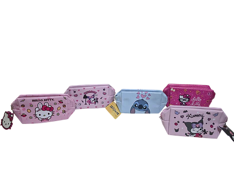 Estuche Cosmetiquero Kuromi / Hello Kitty / Stitch