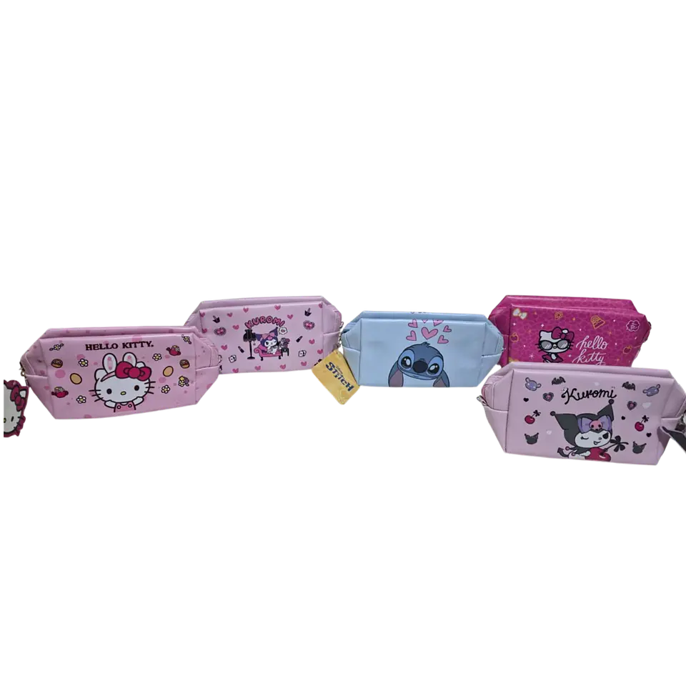 Estuche Cosmetiquero Kuromi / Hello Kitty / Stitch 1