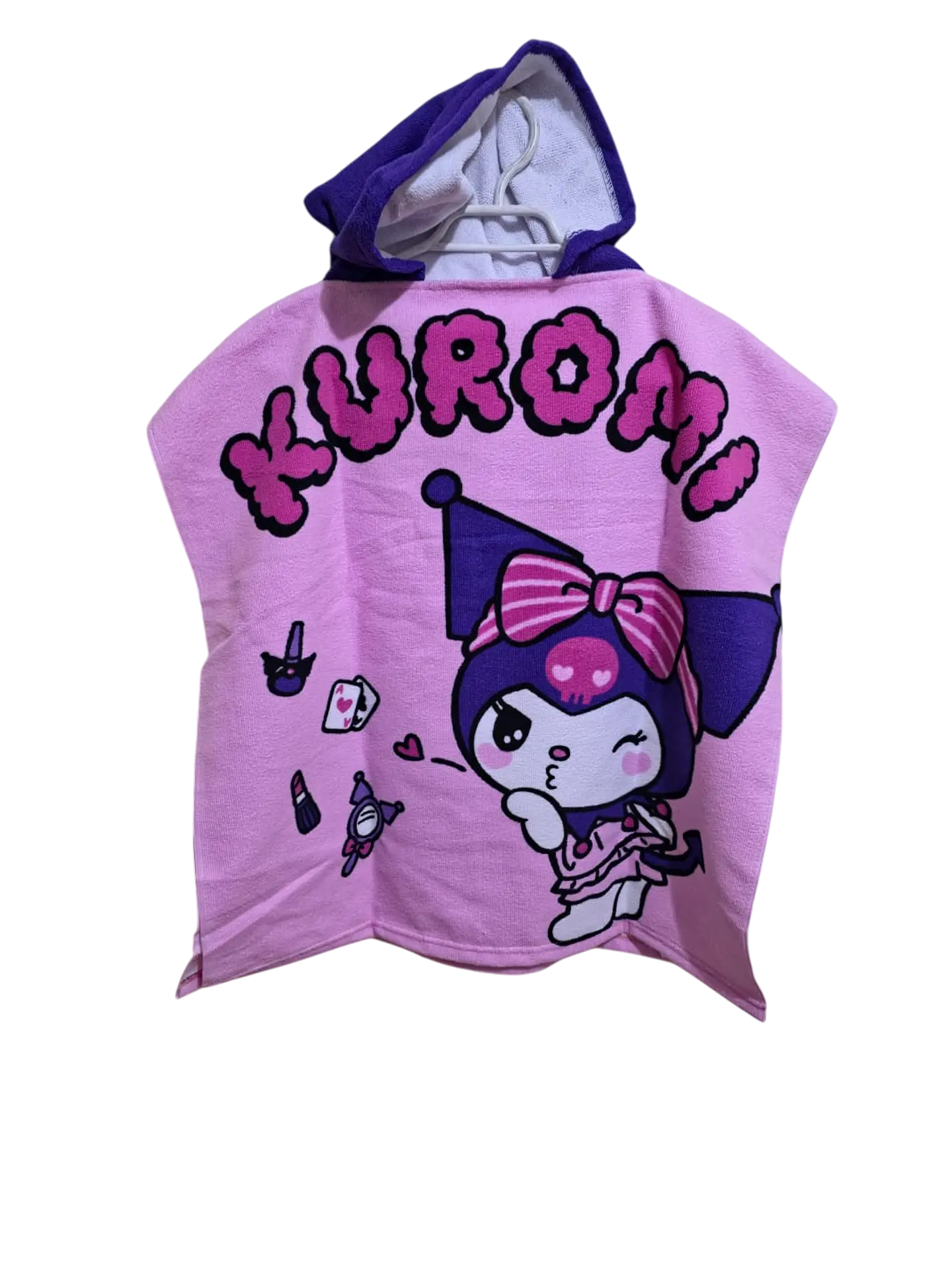 Toalla Con Capucha Infantil Hello Kitty/Kuromi 1