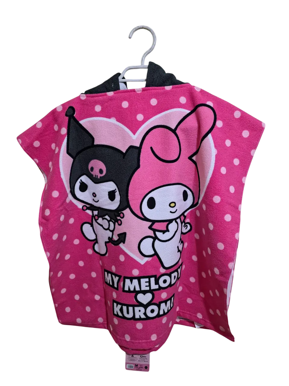 Toalla Con Capucha Infantil Hello Kitty/Kuromi 3