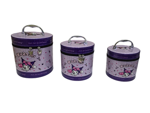 Set 3 Neceser Kuromi Redondo