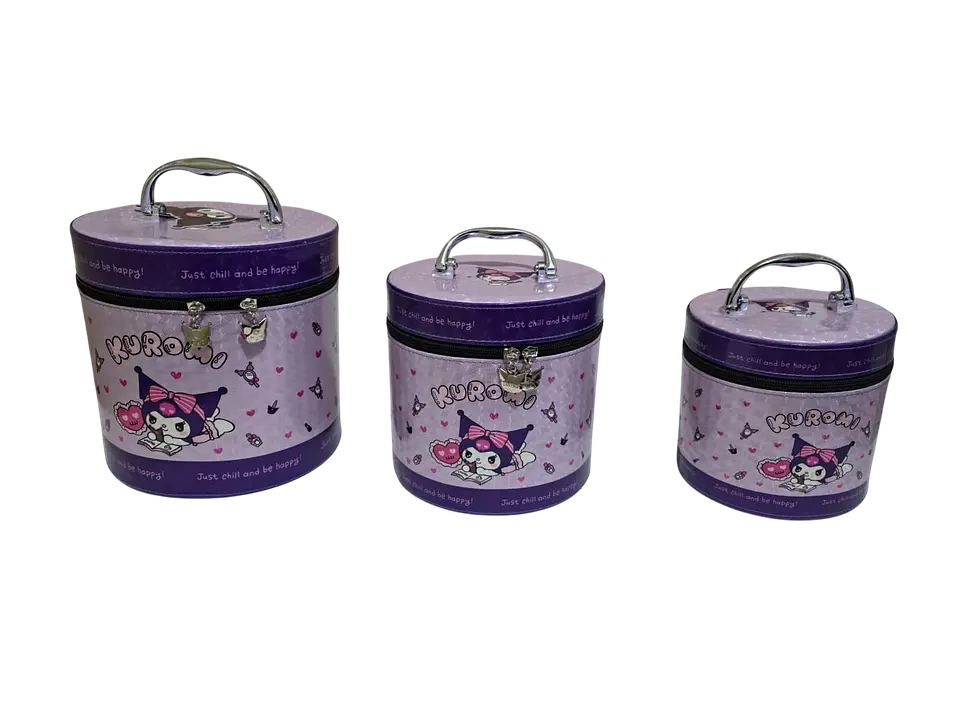 Set 3 Neceser Kuromi Redondo 1