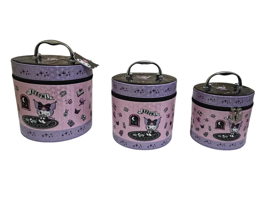 Set 3 Neceser Kuromi Redondo 2