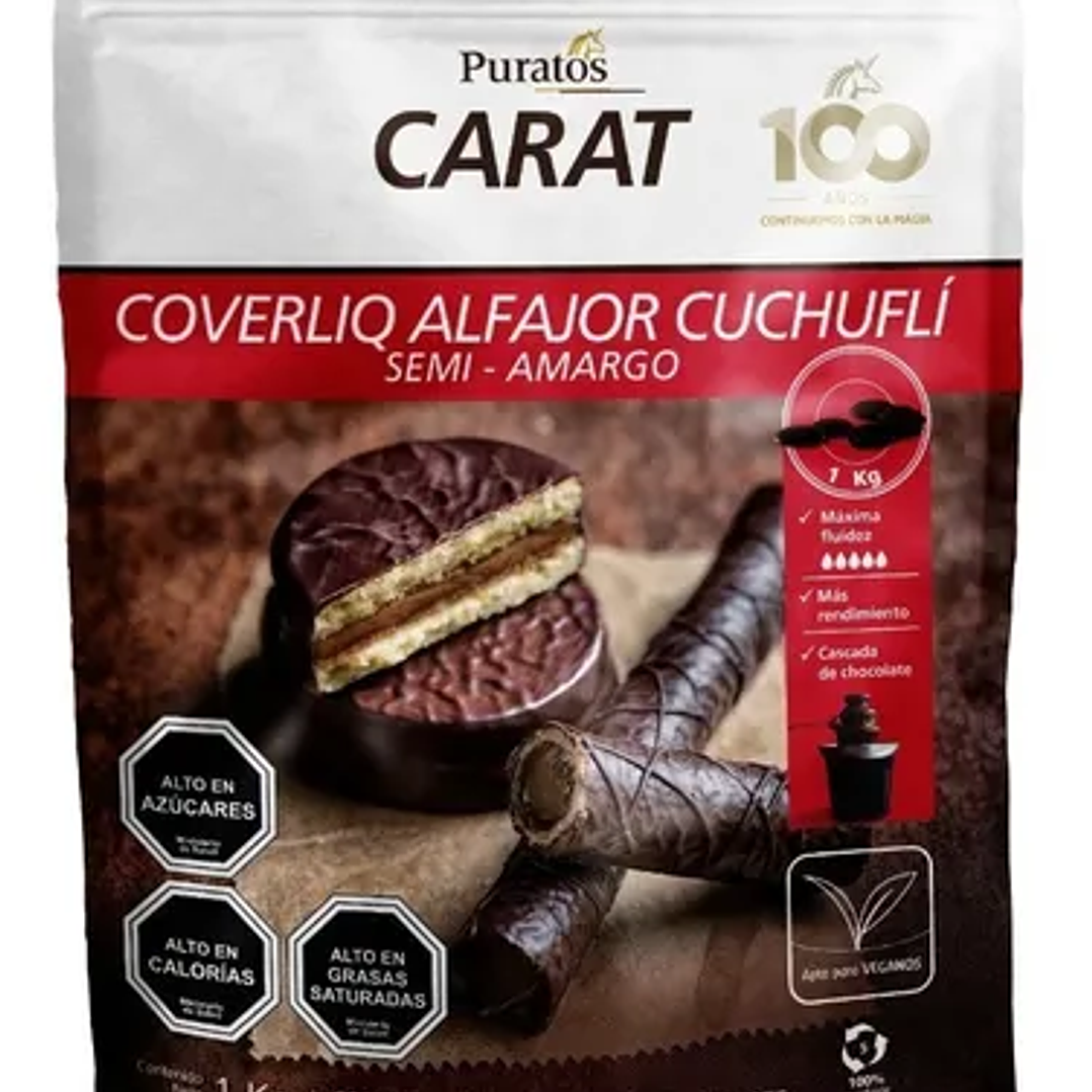 Puratos Carat alfajor cuchufli - Semi amargo - 1 kg  1
