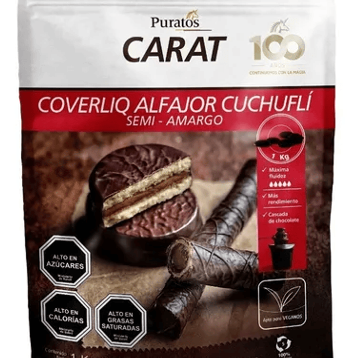 Puratos Carat alfajor cuchufli - Semi amargo - 1 kg  1