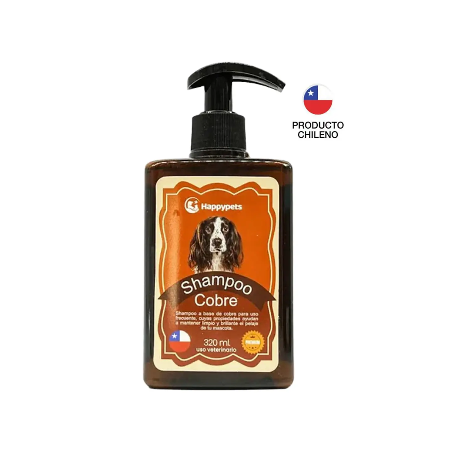 SHAMPOO COBRE PARA PERROS HAPPYPETS CON AVENA HIPOALERGENICO 320ML  1