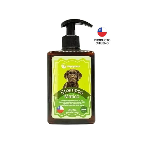 SHAMPOO MATICO PARA PERROS HAPPYPETS HIPOALERGENICO 320ML 