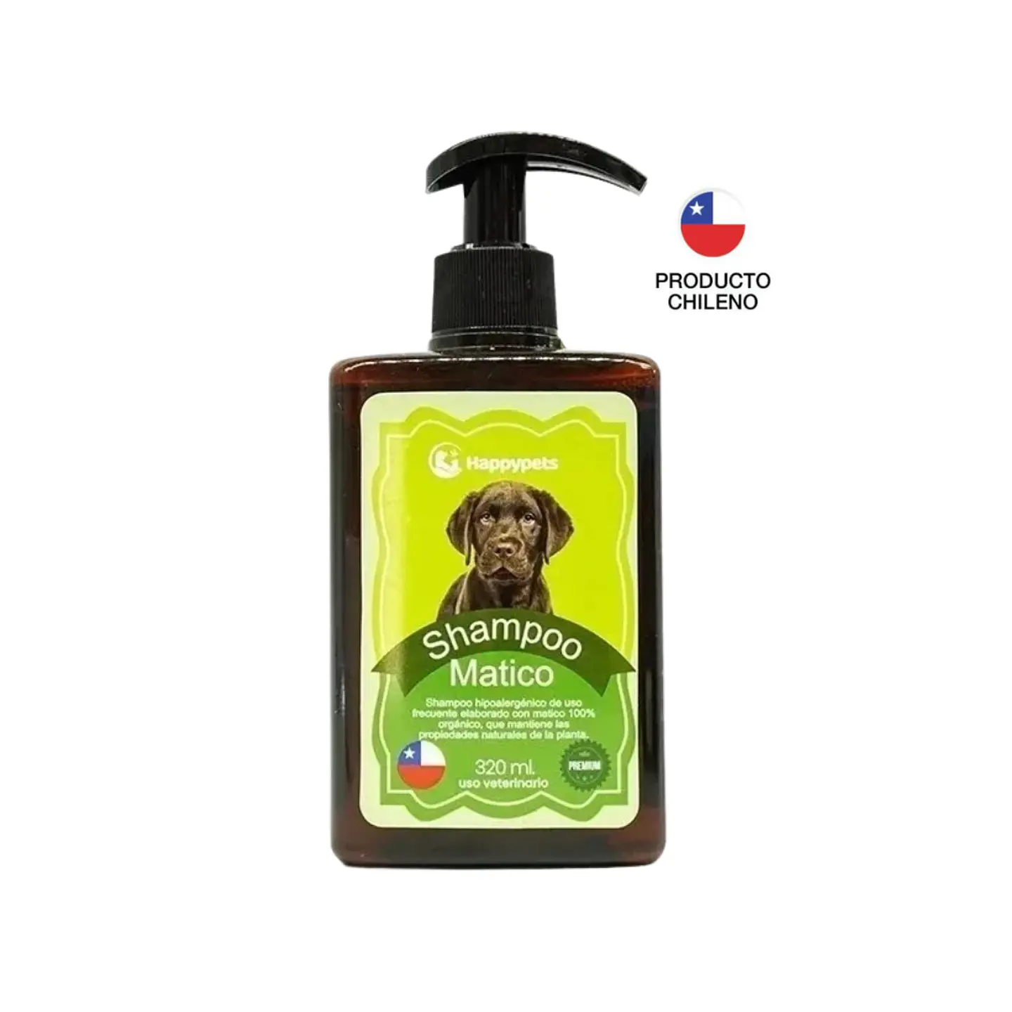 SHAMPOO MATICO PARA PERROS HAPPYPETS HIPOALERGENICO 320ML  1