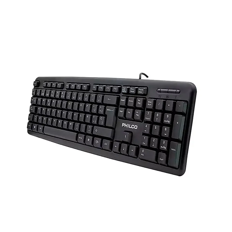TECLADO PHILCO CON CABLE USB K51UP NEGRO 1