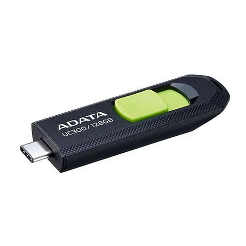 PENDRIVE TIPO C ADATA UC300 128GB RETÁCTIL NEGRO/VERDE