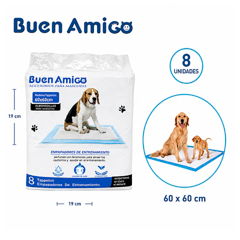SABANILLA BUEN AMIGO 60x60CM 8 UNIDADES 