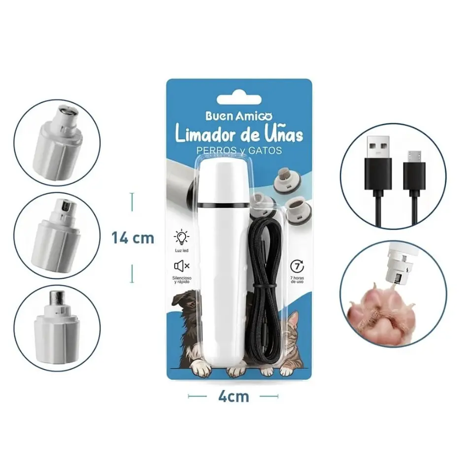 LIMADOR DE UÑAS PARA PERROS Y GATOS BUEN AMIGO 1