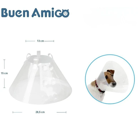 COLLAR ISABELINO BUEN AMIGO AJUSTABLE DE 13X15CM
