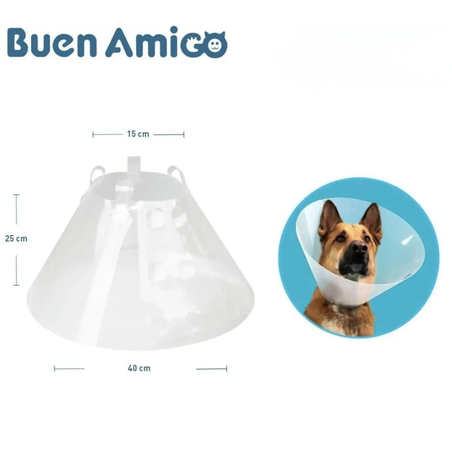 COLLAR ISABELINO BUEN AMIGO AJUSTABLE DE 15X25CM 1