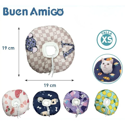 COLLAR ISABELINO REUTILIZABLE BUEN AMIGO TALLA  XS