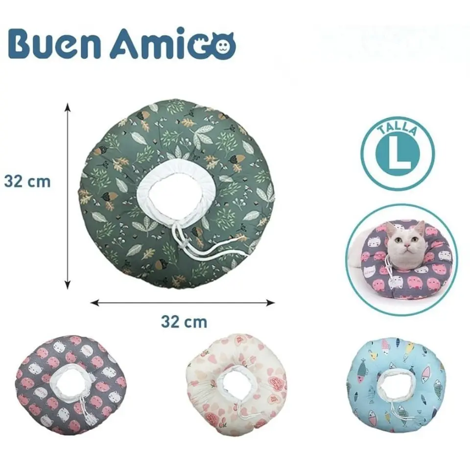 COLLAR ISABELINO REUTILIZABLE BUEN AMIGO TALLA L 1