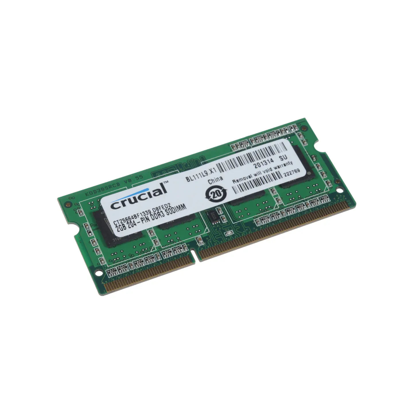 MEMORIA RAM SODIMM 2GB DDR3 12800S 1600MHZ  2