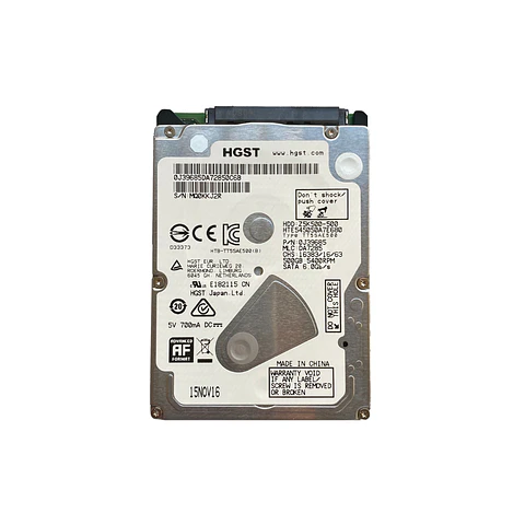 DISCO DURO 500GB 2.5" SATA 3 PARA NOTEBOOK Y DVR