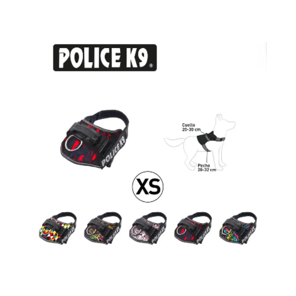 ARNES POLICE K9 CON DISEÑO COLORES 2