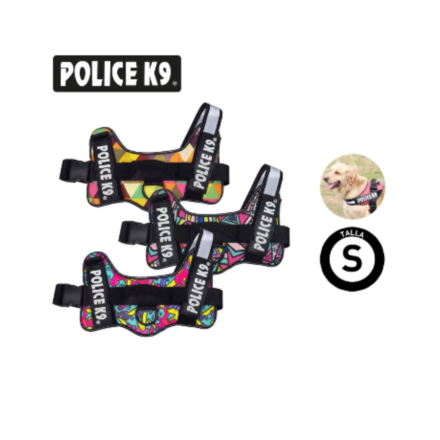 ARNES POLICE K9 CON DISEÑO COLORES 3